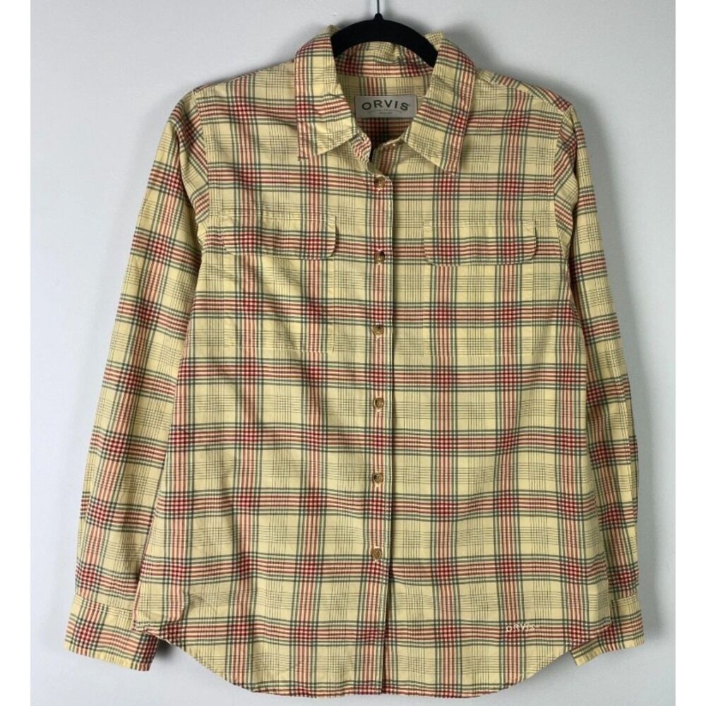 ORVIS Multicolored Plaid Sz 6 Casual Wear Button Up Long Sleeve Cotton Shirt